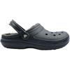 CROCS 203591 459 UNISEX LINED CLOG - NAVY GREY